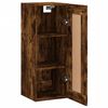 vidaXL Wall Mounted Cabinet Smoked Oak 34.5x34x90 cm Engineered Wood