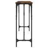 vidaXL Console Table Smoked Oak 200x29x75 cm Engineered Wood