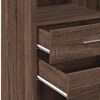 vidaXL Highboard Brown Oak 30x42.5x124 cm Engineered Wood