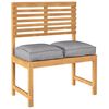 vidaXL Pallet Cushion for suitable for Seat 2 pcs Grey 40 x 40 x 8 cm