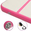 vidaXL Inflatable Gymnastics Mat with Pump 600x100x15 cm PVC Pink
