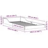 vidaXL Bed Frame Wax Brown 100 x 220 cm Solid Pine Wood