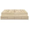 vidaXL Storage Bed Frame with Drawer Sonoma Oak 160 cm Engineered Wood