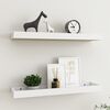 vidaXL Loggia Wall Shelves 2 pcs Oak and White 60x15x4 cm MDF
