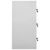 vidaXL Locker Cabinet Light Grey and Red 90x45x92.5 cm Steel