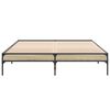 vidaXL Bed Frame without Mattress Sonoma Oak 150x200 cm King Size