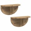 vidaXL Wall Shelf 2 pcs Artisan Oak 48 x 24 x 24 cm Engineered Wood