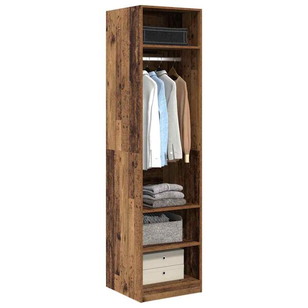 vidaXL Wardrobe with Storage Old wood Engineered Wood