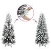 vidaXL Artificial Christmas Tree with 150 LEDs with Stand White 150 cm