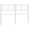vidaXL Metal Replace Headboard White 120 cm