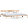 vidaXL Bed Frame without Mattress Solid Wood 200x200 cm