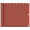 vidaXL Balcony Screen Terracotta 75x400 cm HDPE