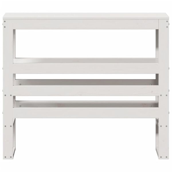 vidaXL Headboard with Shelves White 75 cm Solid Wood Pine