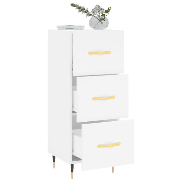 vidaXL Sideboard White 34.5x34x90 cm Engineered Wood