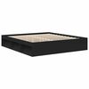 vidaXL Bed Frame without Mattress Black 200x200 cm