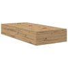 vidaXL Storage Bed Frame with Drawer Artisan Oak 80 cm Engineered Wood