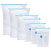 vidaXL Storage Bags 50 pcs Transparent and Blue 100 x 80 cm
