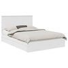 vidaXL Storage Bed with Drawer White 140 x 200 cm Engineered Wood