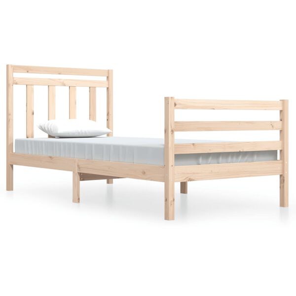 vidaXL Bed Frame without Mattress 100x200 cm Solid Wood