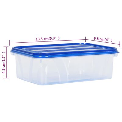vidaXL Food Storage Containers with Lids 5 pcs PP