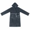 vidaXL Bathrobe Hoodie Navy Blue XXXL Flannel