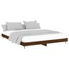 vidaXL Bed Frame without Mattress Brown Oak 120x200 cm Engineered Wood