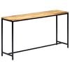 vidaXL Console Table 140x35x76 cm Solid Rough Mango Wood