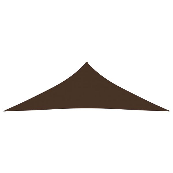 vidaXL Sunshade Sail Oxford Fabric Triangular 3x3x4.24 m Brown