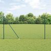 vidaXL Fence Post Green 25 x 1.5 m (25 x 25 mm mesh) Steel
