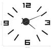 vidaXL 3D Wall Clock Modern Design Black 100 cm XXL