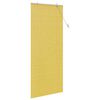 vidaXL Roller Blind with Curtains Manual Yellow 80 x 220 cm Bamboo