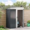 vidaXL Garden Sheds Anthracite 137 x 81 x 180 cm Metal