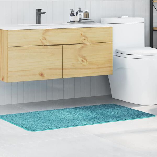 vidaXL Anti-slip Bath Mat Turquoise 70 x 120 cm PP