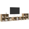 vidaXL TV Cabinet Set Wall-mounted 8 pcs Artisan Oak Engineered Wood