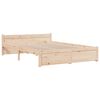 vidaXL Bed Frame without Mattress Solid Wood 140x200 cm