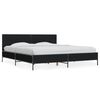 vidaXL Bed Frame without Mattress Black 200x200 cm