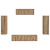 vidaXL TV Cabinet 5 pcs Artisan Oak