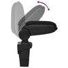 vidaXL Car Armrest Black 17x32x(37-53) cm ABS