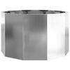 vidaXL Planter Silver 60 x 60 x 35 cm Galvanised Steel
