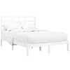 vidaXL Bed Frame without Mattress White Solid Wood 120x200 cm