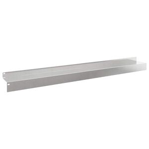 vidaXL Lawn Edging 10 pcs 100 x 10 x 8 cm Steel Silver