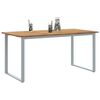 vidaXL Garden Dining Table Grey 160 x 80 x 75 cm