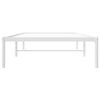vidaXL Metal Bed Frame without Mattress White 90x200cm