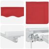 vidaXL Retractable Awning Manual Red 350 x 200 cm Polyester and Metal