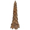 vidaXL Christmas Tree with Stand Brown 110 cm Solid teak wood