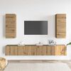 vidaXL 4 Piece TV Cabinet Set Wall-mounted Artisan Oak Engineered Wood