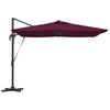 vidaXL Parasol Bordeaux red 286 x 285 x 270 cm Aluminium