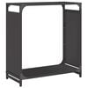 vidaXL Firewood Rack Black 60x28x65 cm Cold-rolled steel