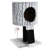 Pets Collection Cat Tree | Grey and black | Polyester | 30 x 30 x 40 cm