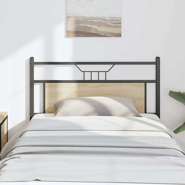 vidaXL Replace Headboard Sonoma Oak 107 cm Engineered Wood and Steel